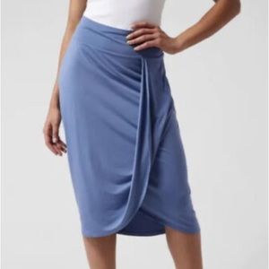 Athleta Release midi skirt xl cottage blue nwt